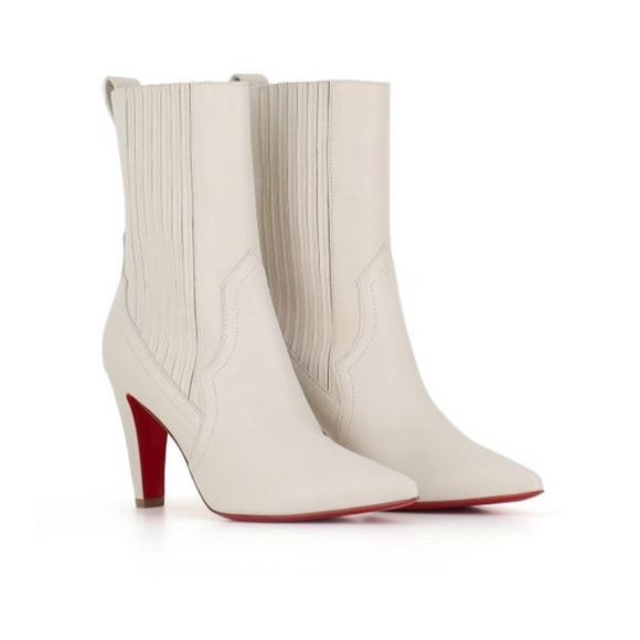 NWT Christian Louboutin ivory boots, 41 - Picture 1 of 12